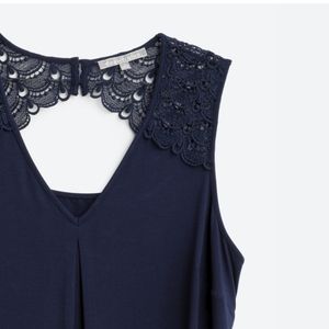 Daniel Rainn Fantine Crochet Detail Knit Top 3x